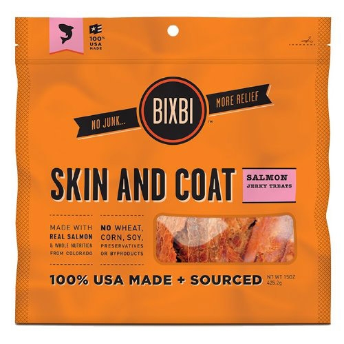 Bixbi Skin & Coat Salmon Jerky 15oz