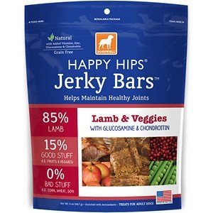 DOGSWELL® 5oz HAPPY HIPS® Jerky Bars™ Lamb & Veggies  