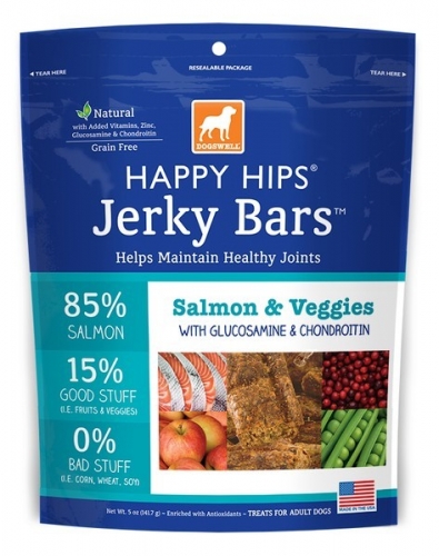 DOGSWELL® 5oz HAPPY HIPS® Jerky Bars™ Salmon & Veggies  