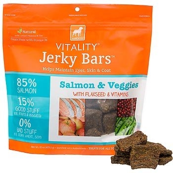 DOGSWELL® 15 oz VITALITY® Jerky Bars Salmon & Veggies  