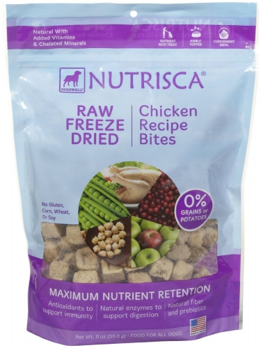 DOGSWELL® 11 oz NUTRISCA® Raw Freeze Dried Bites Chicken  