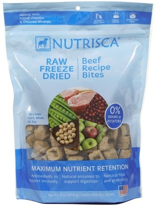 DOGSWELL® 11 oz NUTRISCA® Raw Freeze Dried Bites Beef  