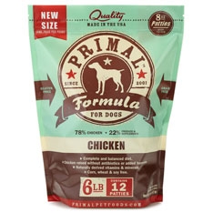 Primal Canine Chicken Patties 6Lb