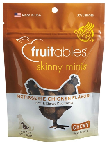 Fruitables Skinny Minis Rotisserie Chicken Flavor Chewy Dog Treats  