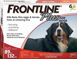 Frontline Plus 6Month Dog 89-132#