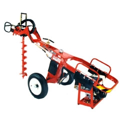 Towable hydraulic auger