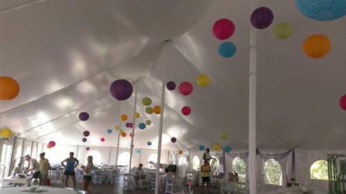 Decorated tent