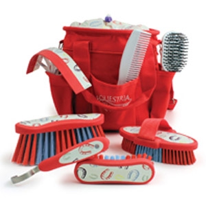 Desert Equestrian Equestria™ Sport Horseshoes™ 8-piece Grooming Kit