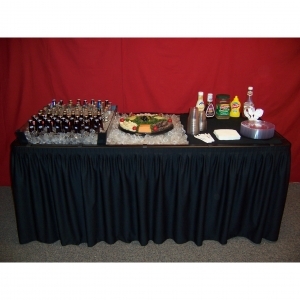 Table, Fill 'N Chill Party Table - 6' Black