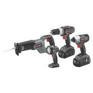 Porter Cable 18 Volt Cordless 4-Tool Combo Kit