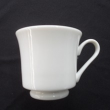 White Contemporary : 8 oz Cup