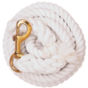 Weaver Leather White Cotton Lead Rope with Solid Brass 225 Snap