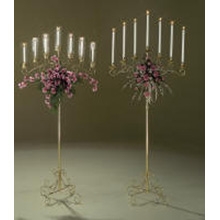 7 Candle Brass Candleabra