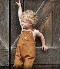Infant Boys' Washed Canvas Bib Overall