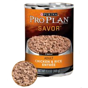 Pro Plan Savor Adult Chicken & Rice Entree Canned Dog Food