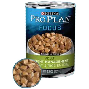 Pro Plan Focus Weight Management Turkey & Rice Entree Canned Dog Food