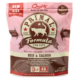 Primal Pet Foods Feline Beef & Salmon Formula