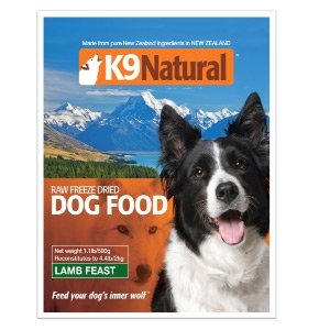 K9 Natural Raw Freeze Dried Lamb Dog Food