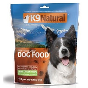K9 Natural Raw Freeze Dried Lamb Green Tripe Dog Food