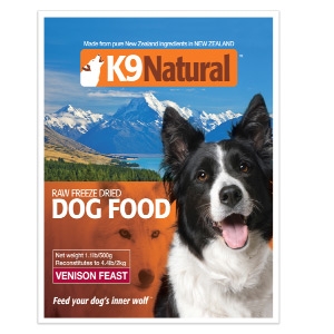 K9 Natural Raw Freeze Dried Venison Dog Food