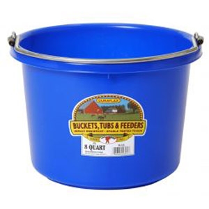8 Quart Plastic Bucket - Blue