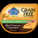 Nature's Recipe Chicken & Duck Recipe in Broth Grain Free Dog Food 24/2.75oz.