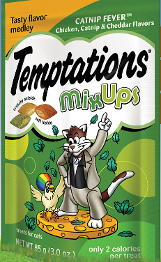 Whiskas Temptations Treats Mixups Catnip Fever 12/3oz  