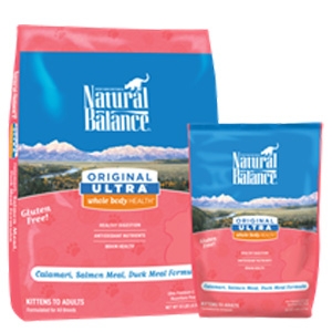 Natural Balance Original Ultra Whole Body Health Calamari, Salmon Meal, Duck Meal Dry Cat Formula