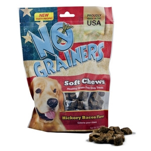 No Grainers Soft Chews Hickory Bacon Flavored Dog Treats