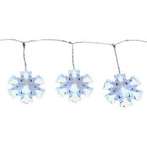 Noma Inliten-Import Sylvania LED Christmas String Light Set Snowflake 8-Function