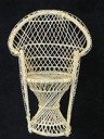 White Wicker Bridal Chair