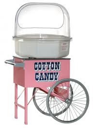 Cotton Candy Machine with rolling Cart
