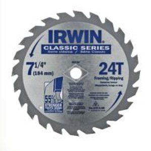 Irwin 7-1/4-In. 24-Tooth Circular Saw Blade