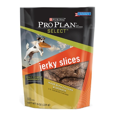 Pro Plan Selects Chicken & Spinach Jerky Slices