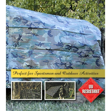 Camouflage Poly Tarp 10ft X 12ft
