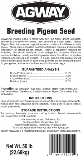Agway Breeding Pigeon Seed 50lb