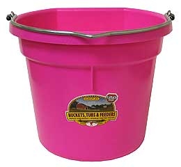 Flat Back Bucket Hot Pink 8 Qt