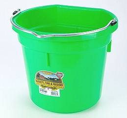 Flat Back Bucket Lime Green 20 Qt