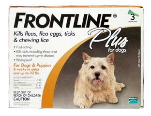 Frontline Plus For Dogs Up To 22 Lbs 3-dose