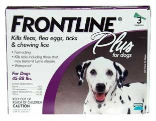 Frontline Plus For Dogs 45-88 Lbs 3-dose