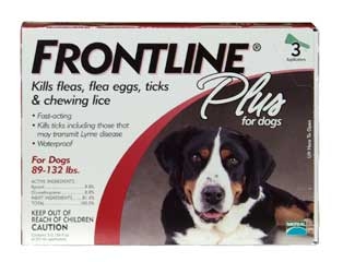 Frontline Plus For Dogs 89-132 Lbs 3-dose