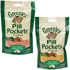 Greenies Cat Pill Pocket Salmon 1.6oz