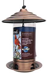 Feathered Friend Brushed Copper Tube Feeder
