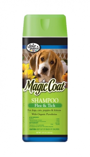 Magic Coat Flea & Tick Shampoo For Dogs, Cats, Puppies & Kittens 16oz