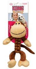 Kong Braidz Squeak Toy Monkey For Dogs Small