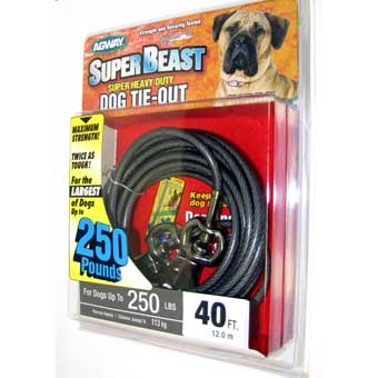 Agway Super-beast Super Heavy Duty Dog Tie-out Maximum Strength 40ft