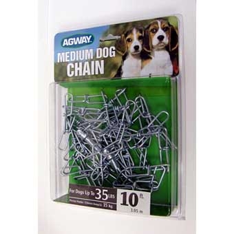 Agway Medium Dog Twist Chain W/swivel Snap For Dogs Up To 35 Lb 10ft