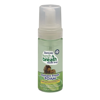 Tropiclean Fresh Breath Instant Fresh Foam Mint 4.5oz