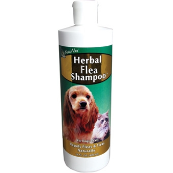 Naturvet Herbal Flea Shampoo For Dogs & Cats 16oz