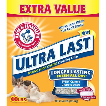 Arm & Hammer Ultra Last Clumping Cat Litter 40lb